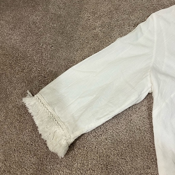 Soft Surroundings Asymmetrical V-neck Blouse - Picture 5 of 6